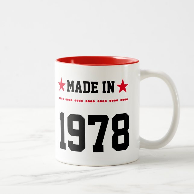 Caneca De Café Em Dois Tons Made in 1978 (Direita)