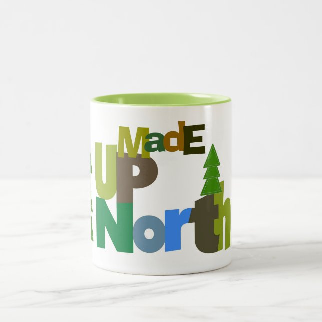 Caneca De Café Em Dois Tons Made Up North Mug (Centro)