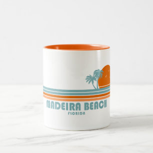 Caneca De Café Em Dois Tons Madeira Beach Florida Sun Palm Trees