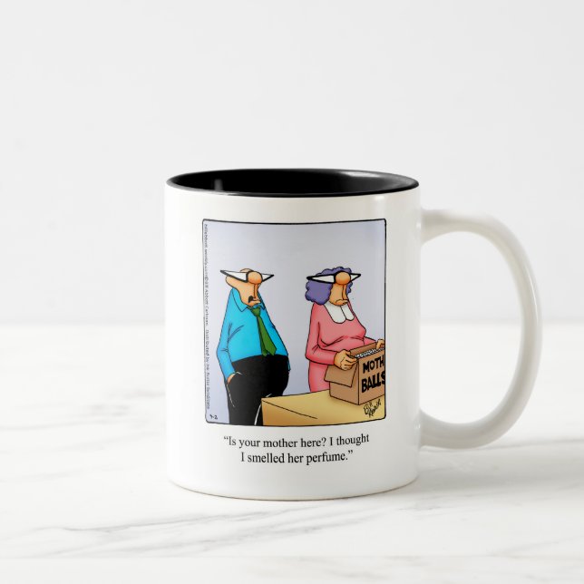 Caneca De Café Em Dois Tons Madre Humor Mug (Direita)