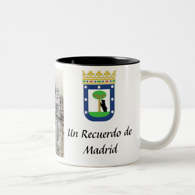 Caneca De Café Em Dois Tons Madrid Souvenir Mug (Direita)