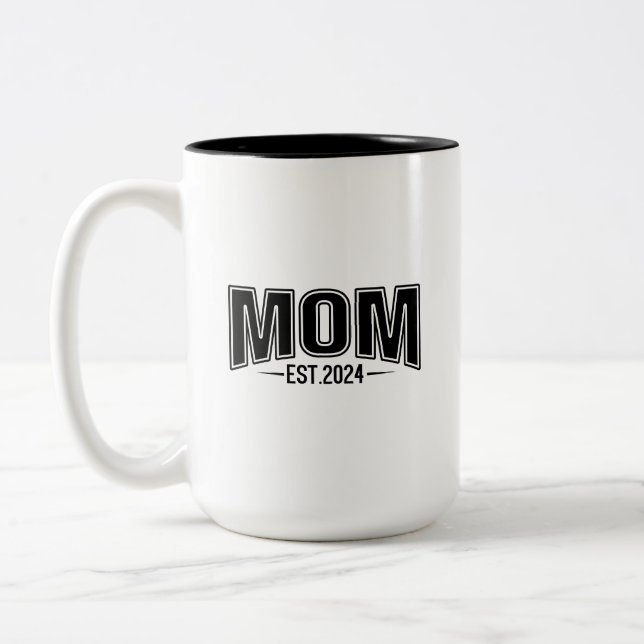 Caneca De Café Em Dois Tons Mãe 2024 (Esquerda)