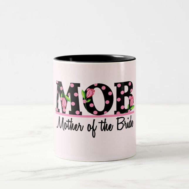 Caneca De Café Em Dois Tons Mãe da rotulação da tulipa da noiva (modificação) (Centro)