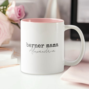 Caneca De Café Em Dois Tons Mãe de Bernese Mountain Dog