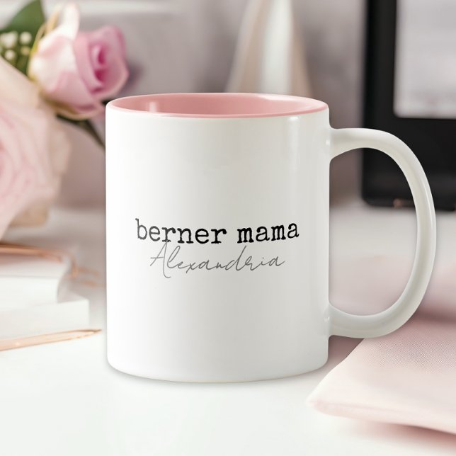 Caneca De Café Em Dois Tons Mãe de Bernese Mountain Dog (Criador carregado)