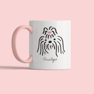 Caneca De Café Em Dois Tons Mãe de Cachorro Fofa Pai de Cachorro Fofa Shih T