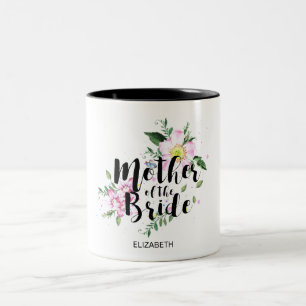 Caneca De Café Em Dois Tons Mãe do Casamento da Cor Flórida Rosa-Rosa