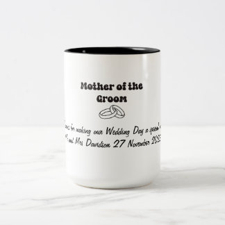Caneca De Café Em Dois Tons Mãe do Groom