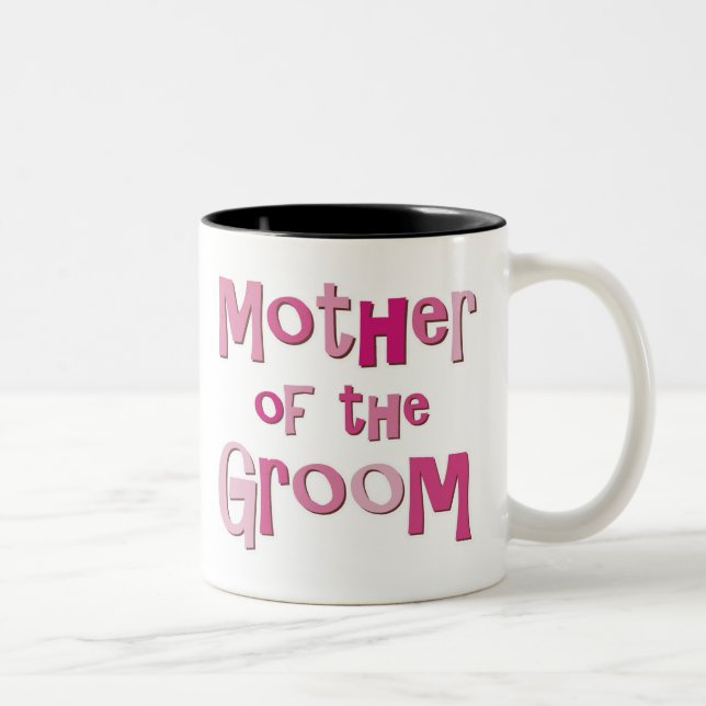 Caneca De Café Em Dois Tons Mãe do rosa Brown do noivo (Direita)
