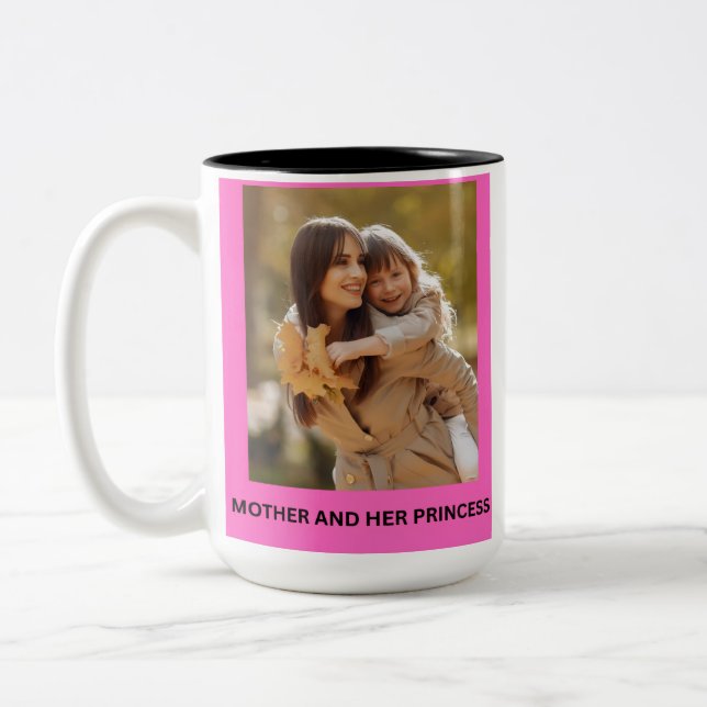 CANECA DE CAFÉ EM DOIS TONS MÃE E SUA PRINCESA (Esquerda)