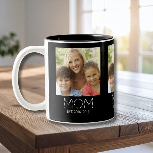 Caneca De Café Em Dois Tons Mãe Estabelecida Foto
