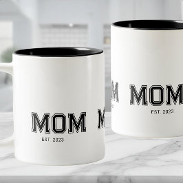 Caneca De Café Em Dois Tons Mãe Estabelecida Nova Mãe Presente Café de Duas Co