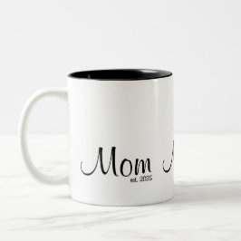 Caneca De Café Em Dois Tons Mãe Estabelecida Presente de Nova Mãe