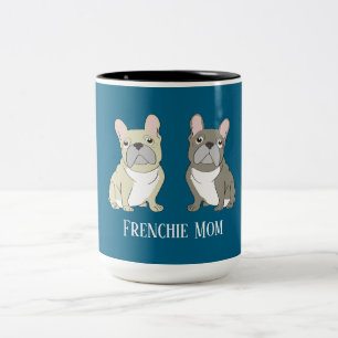 Caneca De Café Em Dois Tons Mãe Frenchie