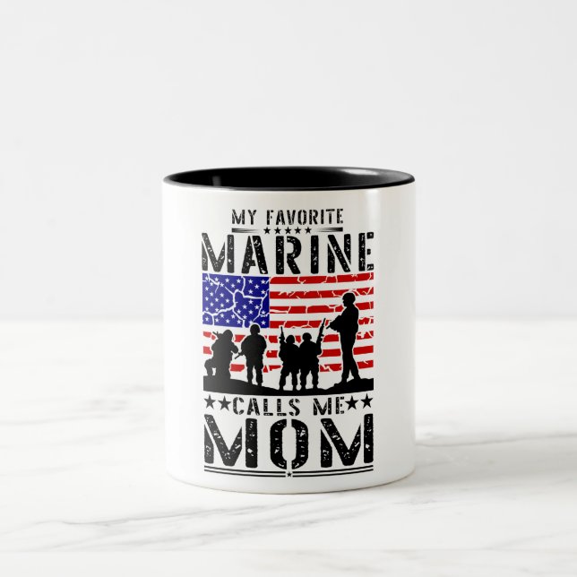 Caneca De Café Em Dois Tons Mãe Marinha (Centro)