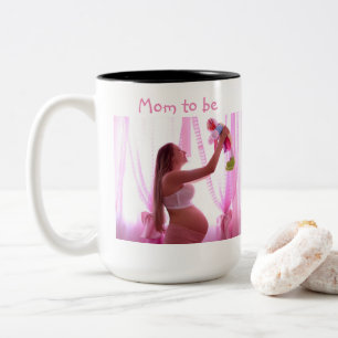 Caneca De Café Em Dois Tons Mãe para ser personalizada, dia de as mães