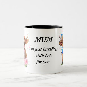 Caneca De Café Em Dois Tons Mãe Personalizada Coffee Coffee