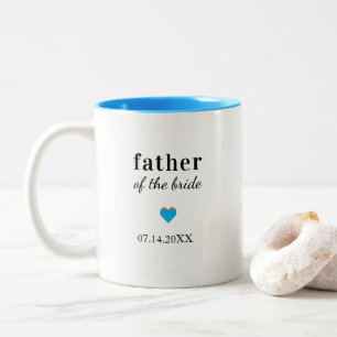 Caneca De Café Em Dois Tons Mãe Personalizada do Noivo