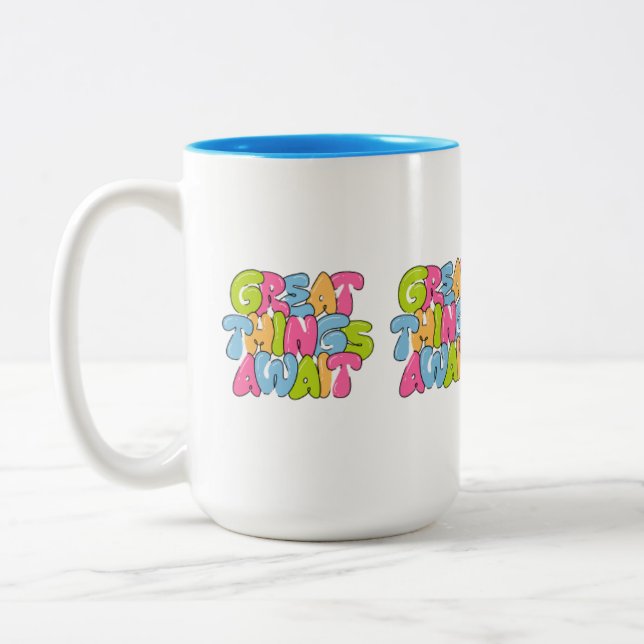 Caneca De Café Em Dois Tons "Mãe, Você É A Asa Dela" (Esquerda)