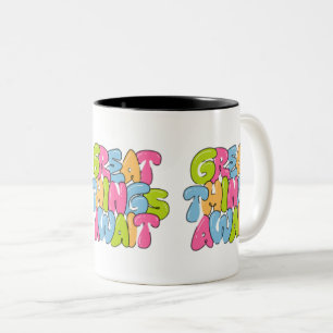 Caneca De Café Em Dois Tons "Mãe, Você É A Asa Dela"