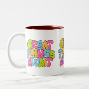Caneca De Café Em Dois Tons "Mãe, Você É A Asa Dela"