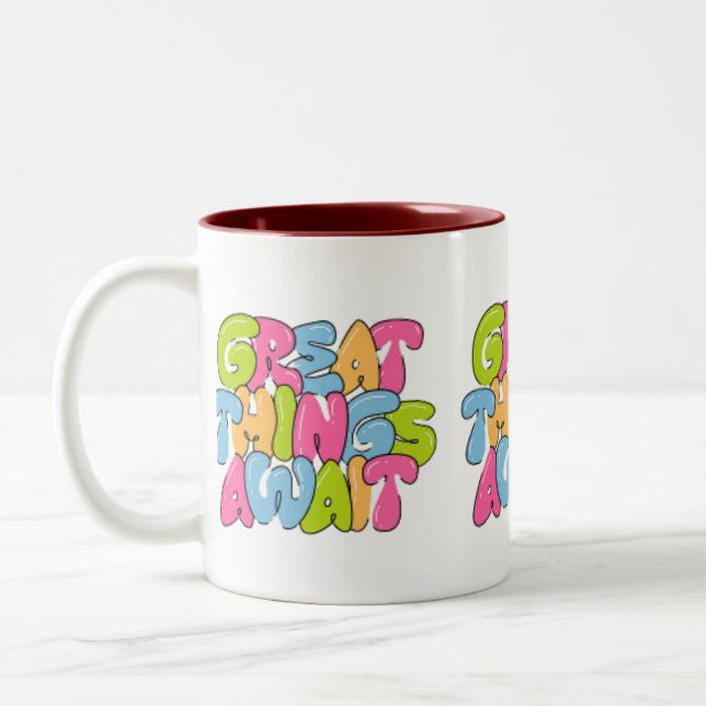 Caneca De Café Em Dois Tons "Mãe, Você É A Asa Dela" (Esquerda)