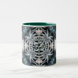 Caneca De Café Em Dois Tons Magia Aum Fractal Art Mug