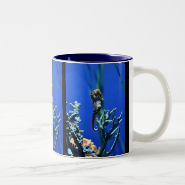 Caneca De Café Em Dois Tons Mágica do cavalo marinho (Direita)