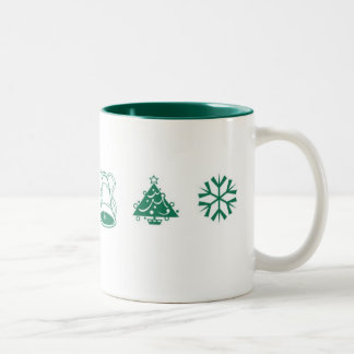 Caneca De Café Em Dois Tons Mágica do Natal