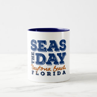 Caneca De Café Em Dois Tons Mágina do Dia Daytona Beach Flórida