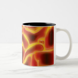 Caneca De Café Em Dois Tons Magma de Lava