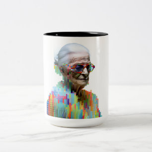 Caneca De Café Em Dois Tons Mágulos do Mãe Dadi