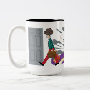 Caneca De Café Em Dois Tons Mah Jongg O Mahj Madame Mug