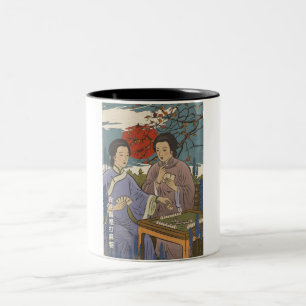 Caneca De Café Em Dois Tons Mahjong