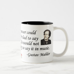 Caneca De Café Em Dois Tons Mahler na composição