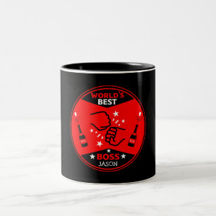 Caneca De Café Em Dois Tons Maior Chefe do Mundo