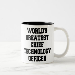 Caneca De Café Em Dois Tons Maior Diretor de Tecnologia do Mundo