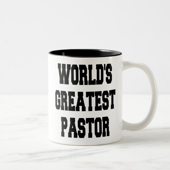 Caneca De Café Em Dois Tons Maior Pastor do Mundo (Direita)