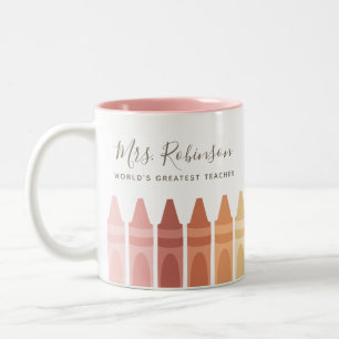Caneca De Café Em Dois Tons Maior Professor Rainbow Crayon