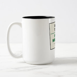 Caneca De Café Em Dois Tons Mais Árvores Menos Reuniões Amante Da Natureza Tom