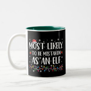Caneca De Café Em Dois Tons Mais Provável de Ser Confundido Como Um Natal de F