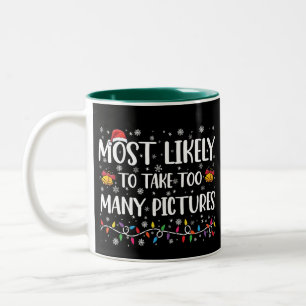 Caneca De Café Em Dois Tons Mais Provável Que Tire Muitas Fotos no Natal da Fa