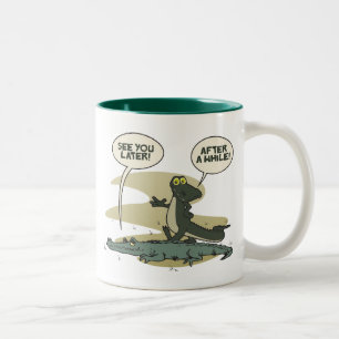 Caneca De Café Em Dois Tons Mais tarde, Gator Mug