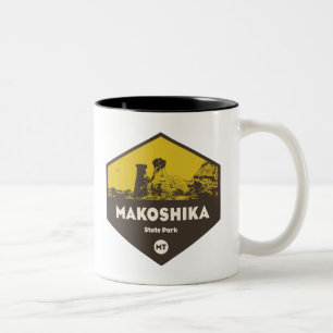 Caneca De Café Em Dois Tons Makoshika State Park, Montana