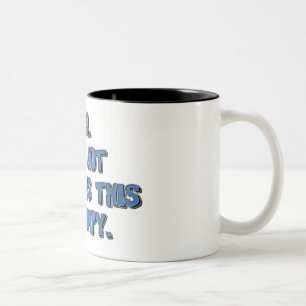 Caneca De Café Em Dois Tons mal-humorado