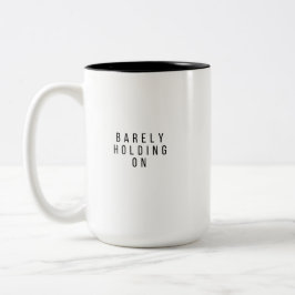 Caneca De Café Em Dois Tons Mal se Mantendo