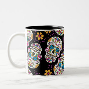 Caneca De Café Em Dois Tons Mala de Açúcar Negra