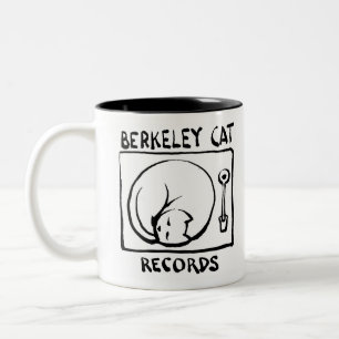 Caneca De Café Em Dois Tons Mala de logotipo de Cat Berkeley
