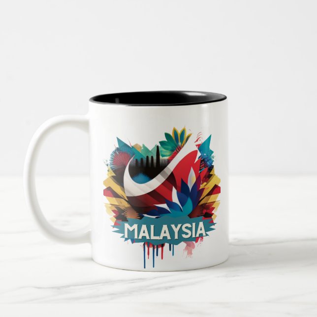 Caneca De Café Em Dois Tons Malásia (Esquerda)