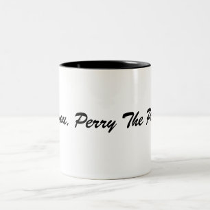 Caneca De Café Em Dois Tons Maldiga-o, Perry o Platypus